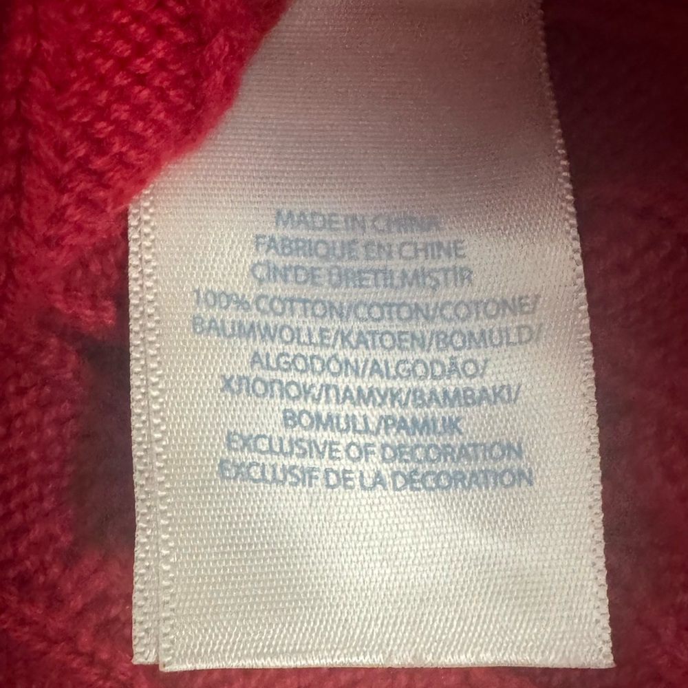 Ralph Lauren red V-Neck Pullover Cable Knit Sweater Vest Size: 18 Months. NWOT - Picture 5 of 6